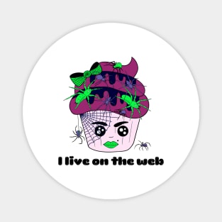 Cute and creepy Halloween spider cup cake - I live on the web Magnet